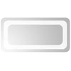 LED kylpyhuonemirror Läpinäkyvä 40 x 20 cm karkaistu lasi