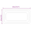 LED kylpyhuonemirror Läpinäkyvä 40 x 20 cm karkaistu lasi