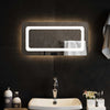 LED kylpyhuonemirror Läpinäkyvä 60 x 30 cm karkaistu lasi