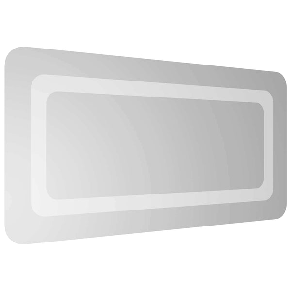 LED kylpyhuonemirror Läpinäkyvä 60 x 30 cm karkaistu lasi
