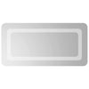 LED kylpyhuonemirror Läpinäkyvä 60 x 30 cm karkaistu lasi