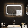 LED kylpyhuonemirror Läpinäkyvä 60 x 40 cm karkaistu lasi