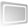 LED kylpyhuonemirror Läpinäkyvä 60 x 40 cm karkaistu lasi