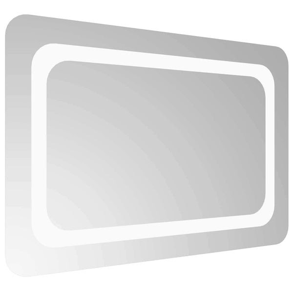 LED kylpyhuonemirror Läpinäkyvä 60 x 40 cm karkaistu lasi