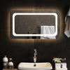 LED kylpyhuonemirror Läpinäkyvä 70 x 40 cm karkaistu lasi