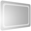 LED kylpyhuonemirror Läpinäkyvä 70 x 50 cm karkaistu lasi