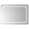 LED kylpyhuonemirror Läpinäkyvä 70 x 50 cm karkaistu lasi
