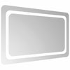 LED kylpyhuonemirror Läpinäkyvä 80 x 50 cm karkaistu lasi