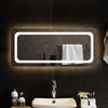 LED kylpyhuonemirror Läpinäkyvä 90 x 40 cm karkaistu lasi