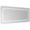 LED kylpyhuonemirror Läpinäkyvä 90 x 40 cm karkaistu lasi