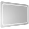 LED kylpyhuonemirror Läpinäkyvä 90 x 60 cm karkaistu lasi