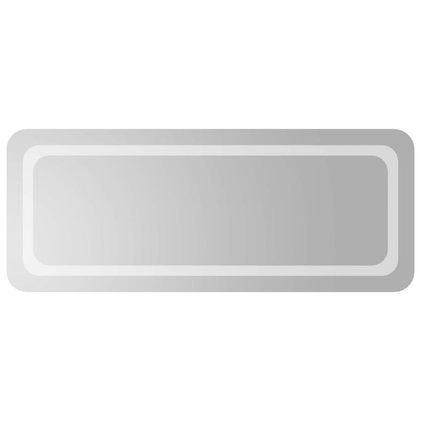 LED kylpyhuonemirror Läpinäkyvä 100 x 40 cm karkaistu lasi