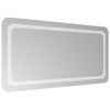 LED kylpyhuonemirror Läpinäkyvä 100 x 50 cm karkaistu lasi