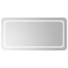 LED kylpyhuonemirror Läpinäkyvä 100 x 50 cm karkaistu lasi