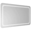LED kylpyhuonemirror Läpinäkyvä 100 x 60 cm karkaistu lasi