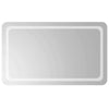 LED kylpyhuonemirror Läpinäkyvä 100 x 60 cm karkaistu lasi