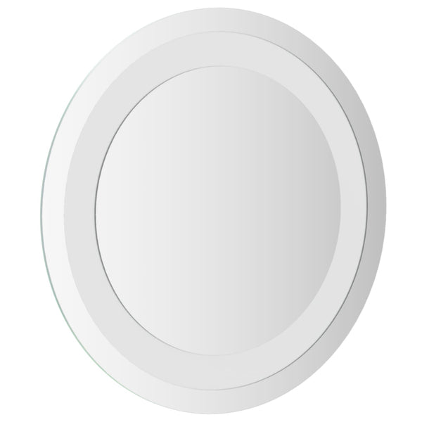 LED kylpyhuonemirror peilillä Läpinäkyvä Ø 30 cm karkaistu lasi