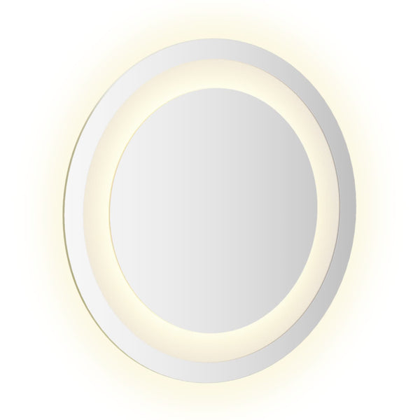 LED kylpyhuonemirror peilillä Läpinäkyvä Ø 30 cm karkaistu lasi