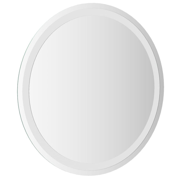 LED kylpyhuonemirror peilillä Läpinäkyvä Ø 60 cm karkaistu lasi