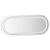 LED kylpyhuonemirror Läpinäkyvä 40 x 15 cm karkaistu lasi
