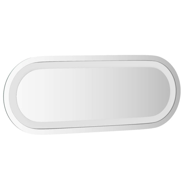 LED kylpyhuonemirror Läpinäkyvä 40 x 15 cm karkaistu lasi