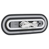 LED kylpyhuonemirror Läpinäkyvä 40 x 15 cm karkaistu lasi