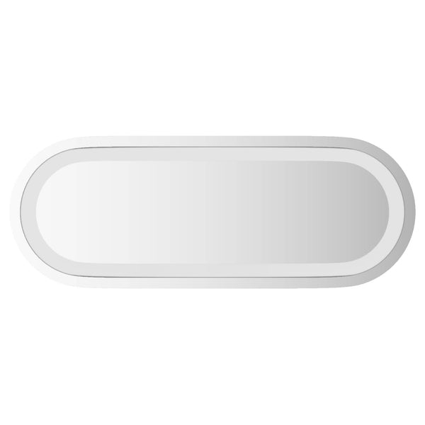 LED kylpyhuonemirror Läpinäkyvä 40 x 15 cm karkaistu lasi
