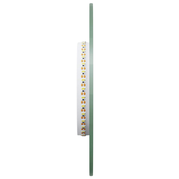 LED kylpyhuonemirror Läpinäkyvä 50 x 20 cm karkaistu lasi