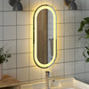 LED kylpyhuonemirror Läpinäkyvä 60 x 25 cm karkaistu lasi