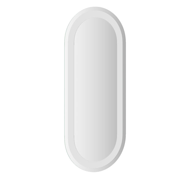 LED kylpyhuonemirror Läpinäkyvä 60 x 25 cm karkaistu lasi