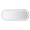 LED kylpyhuonemirror Läpinäkyvä 60 x 25 cm karkaistu lasi