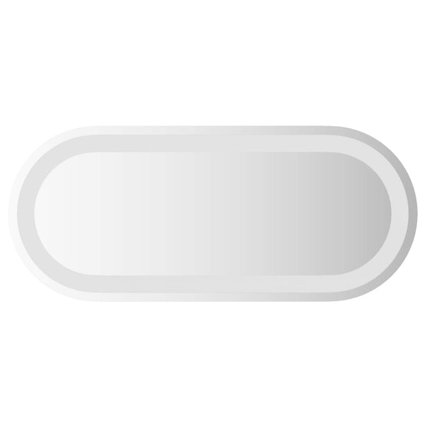 LED kylpyhuonemirror Läpinäkyvä 60 x 25 cm karkaistu lasi