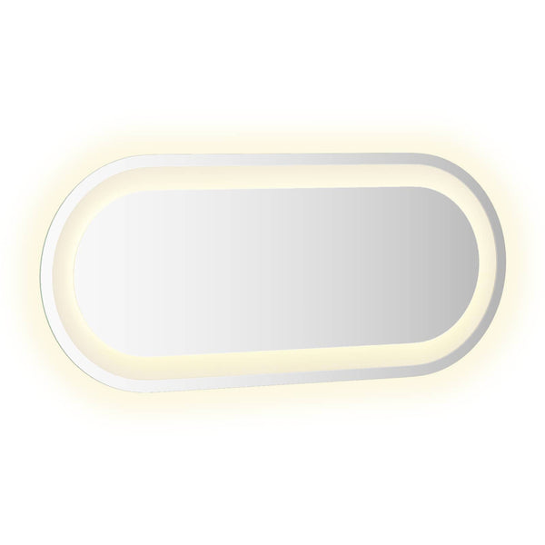LED kylpyhuonemirror Läpinäkyvä 60 x 25 cm karkaistu lasi