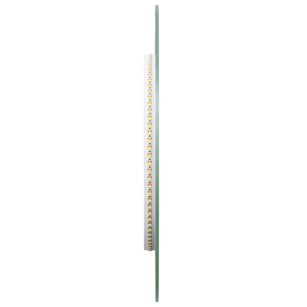 LED kylpyhuonemirror Läpinäkyvä 80 x 35 cm karkaistu lasi