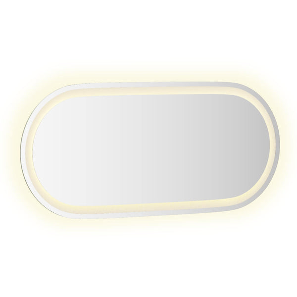 LED kylpyhuonemirror Läpinäkyvä 80 x 35 cm karkaistu lasi