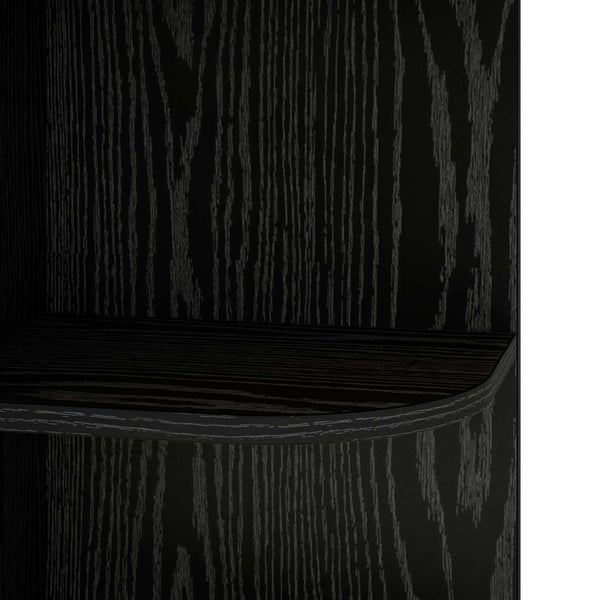 Kulmahylly 4 tasoa 31,5 x 31 x 130 cm Tekninen puu Musta tammi