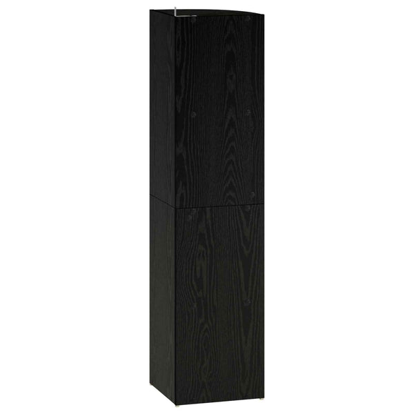 Kulmahylly 4 tasoa 31,5 x 31 x 130 cm Tekninen puu Musta tammi