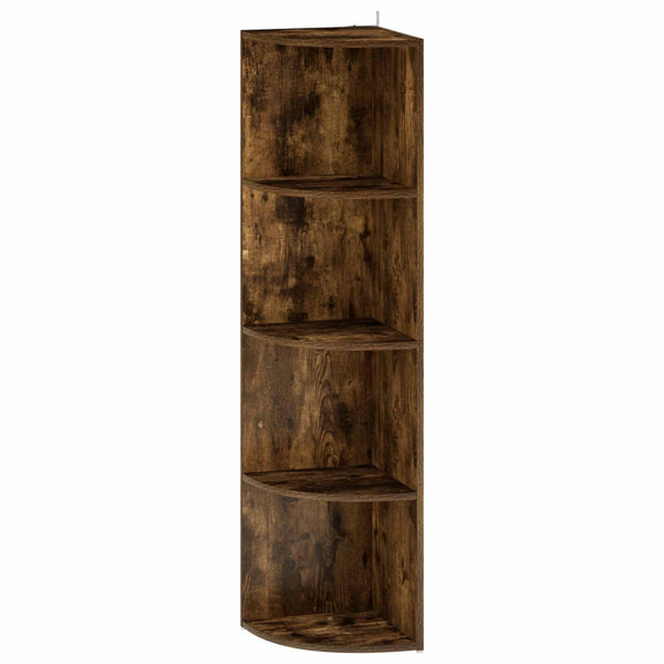 Kulmahylly 4 tasoa 31,5 x 31 x 130 cm Tekninen puu Savutammi