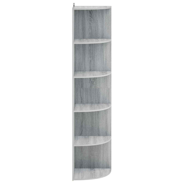 Kulmahylly 5 tasoa 41,5 x 41,5 x 178 cm Tekninen puu