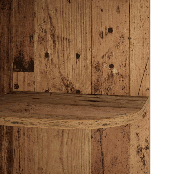 Kulmahylly 5 tasoa 41,5 x 41,5 x 178 cm Tekninen puu Vanha puu