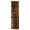 Kulmahylly 5 tasoa 41,5 x 41,5 x 178 cm Tekninen puu Vanha puu