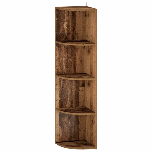 Kulmahylly 4 tasoa 41,5 x 41,5 x 143 cm Tekninen puu Vanha puu