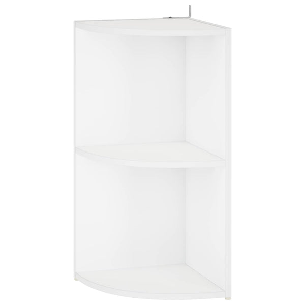 Kulmahylly 2 tasoa 41,5 x 41,5 x 72 cm Tekninen puu valkoinen