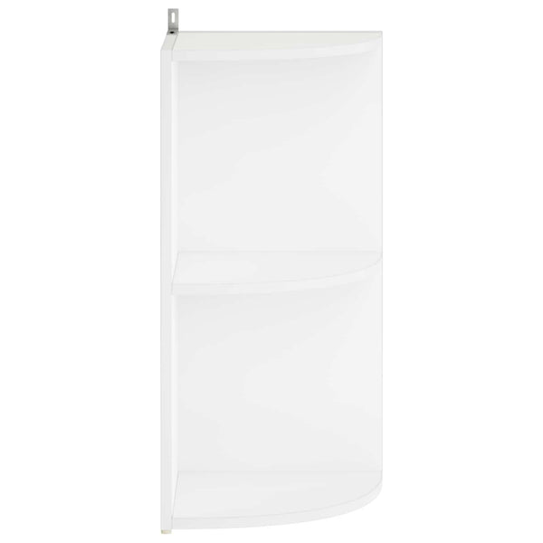 Kulmahylly 2 tasoa 41,5 x 41,5 x 72 cm Tekninen puu valkoinen