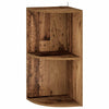 Kulmahylly 2 tasoa 41,5 x 41,5 x 72 cm Tekninen puu Vanha puu