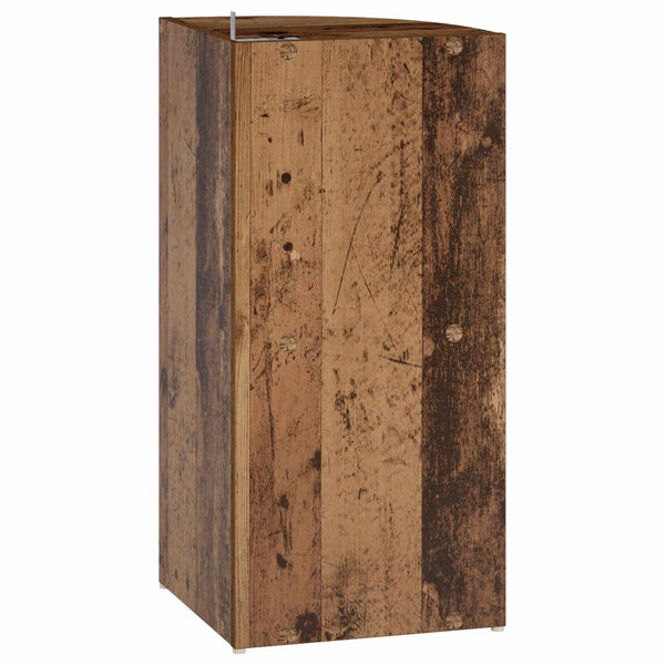 Kulmahylly 2 tasoa 41,5 x 41,5 x 72 cm Tekninen puu Vanha puu
