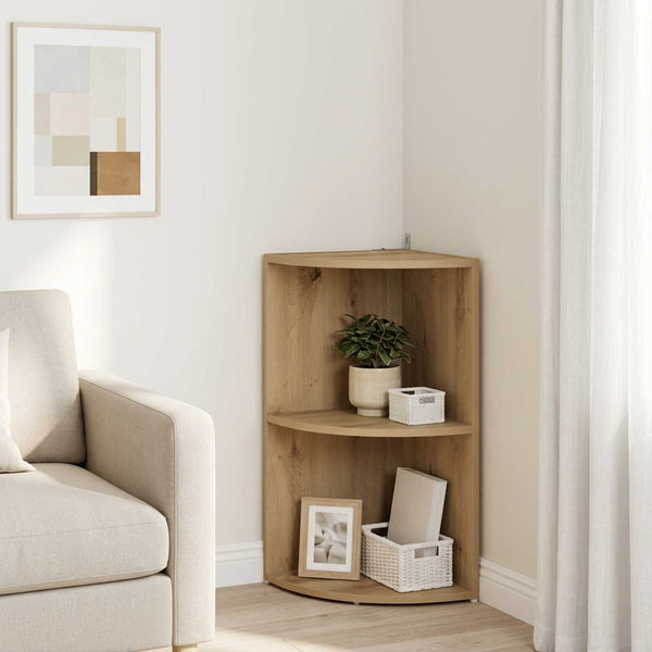 Kulmahylly 2 tasoa 41,5 x 41,5 x 72 cm Tekninen puu