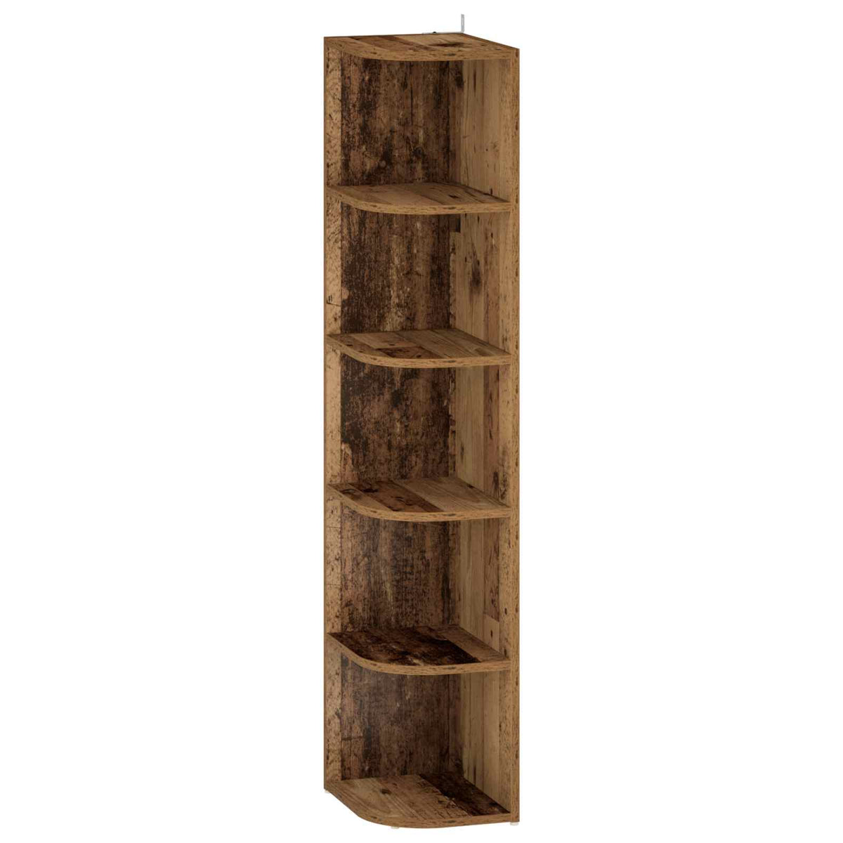 Kulmahylly 5 tasoa 25 x 31 x 131 cm Tekninen puu Vanha puu