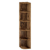 Kulmahylly 5 tasoa 25 x 31 x 131 cm Tekninen puu Vanha puu