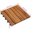 Laudat 30 kpl Ruskea 30 x 30 cm Akasiapuu